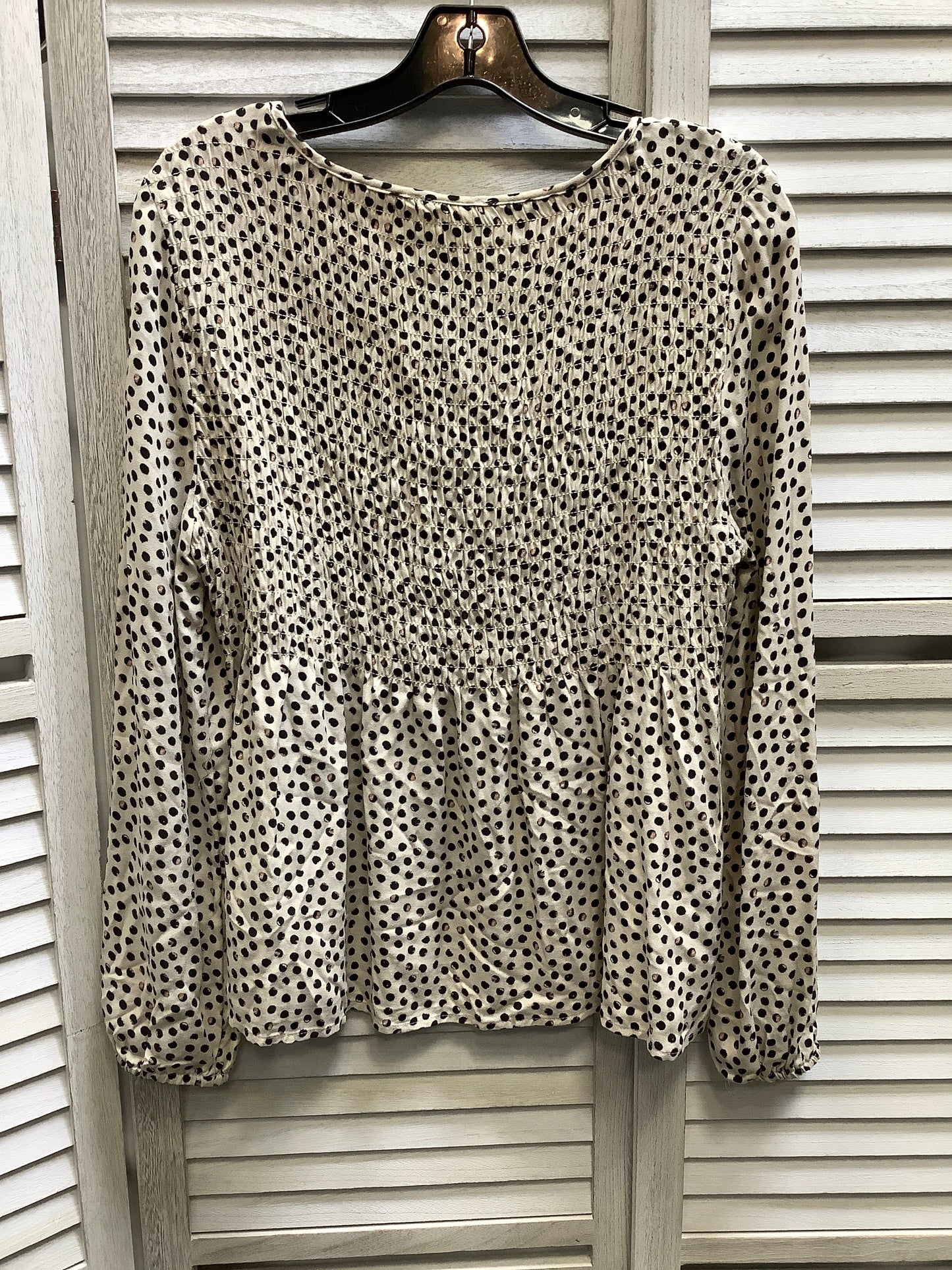 Polkadot Pattern Top Long Sleeve Basic Urban Romantics, Size L