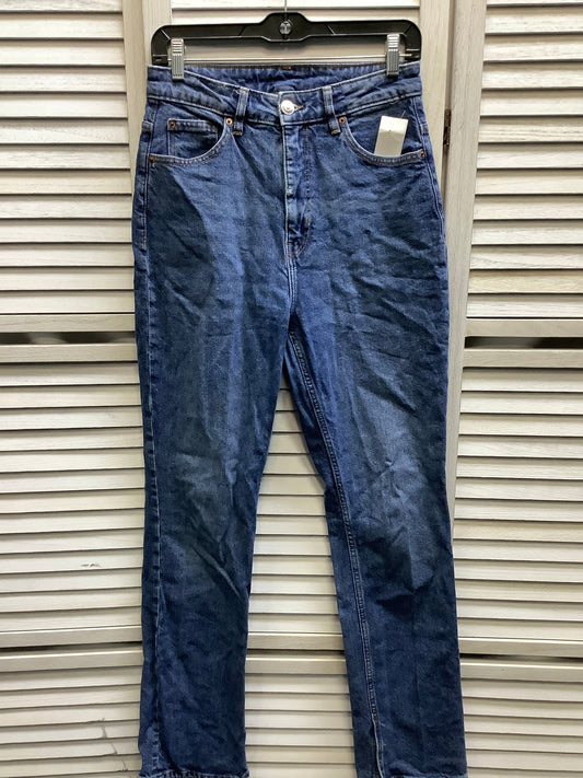 Blue Denim Jeans Straight Divided, Size 8