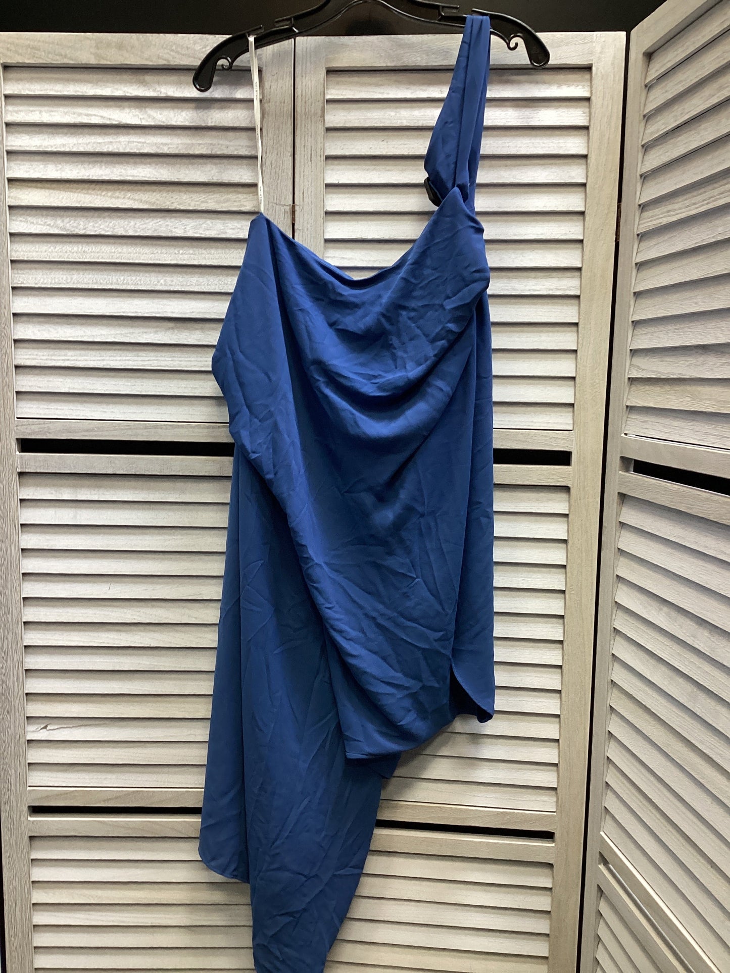 Dress Casual Midi By Halston In Blue, Size: 8