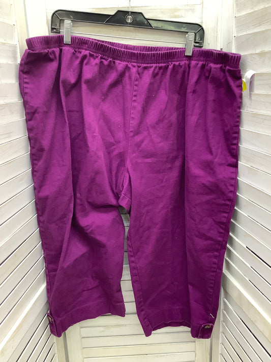 Capris By Just My Size In Purple, Size: 4x