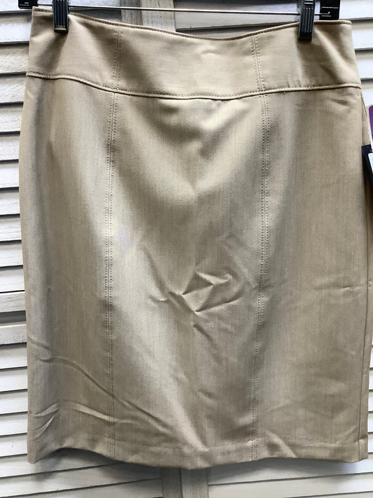 Beige Skirt Midi Worthington, Size 8