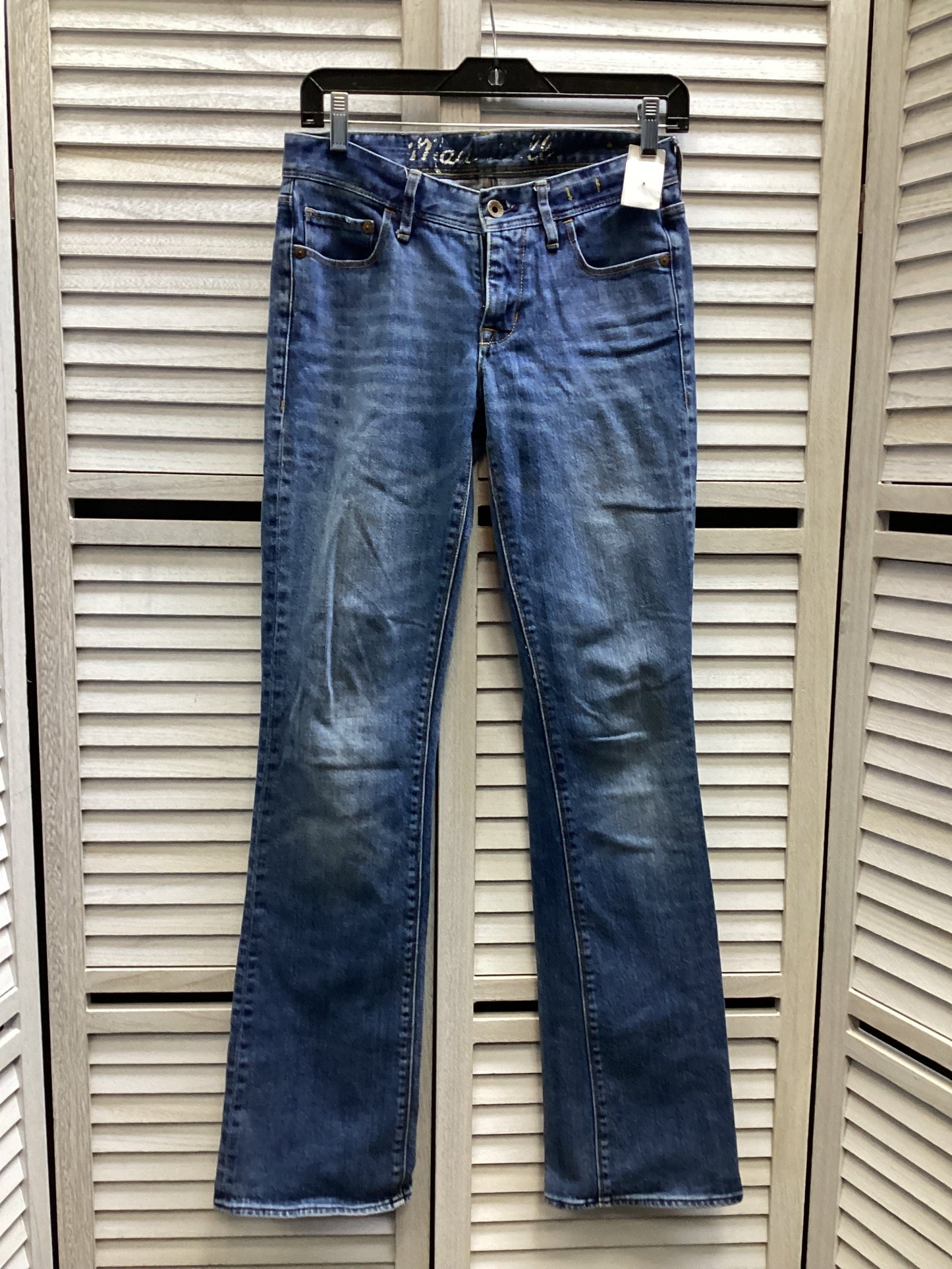 Jeans Skinny By Madewell In Blue Denim, Size: 4