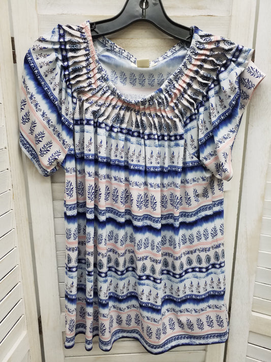 Multi-colored Top Short Sleeve Basic Style And Company, Size L