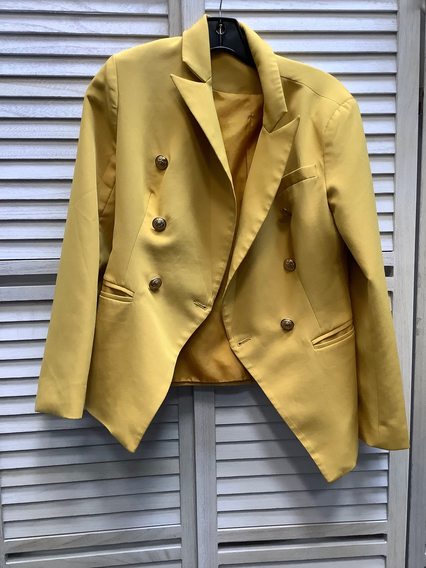 Yellow Blazer Clothes Mentor, Size S