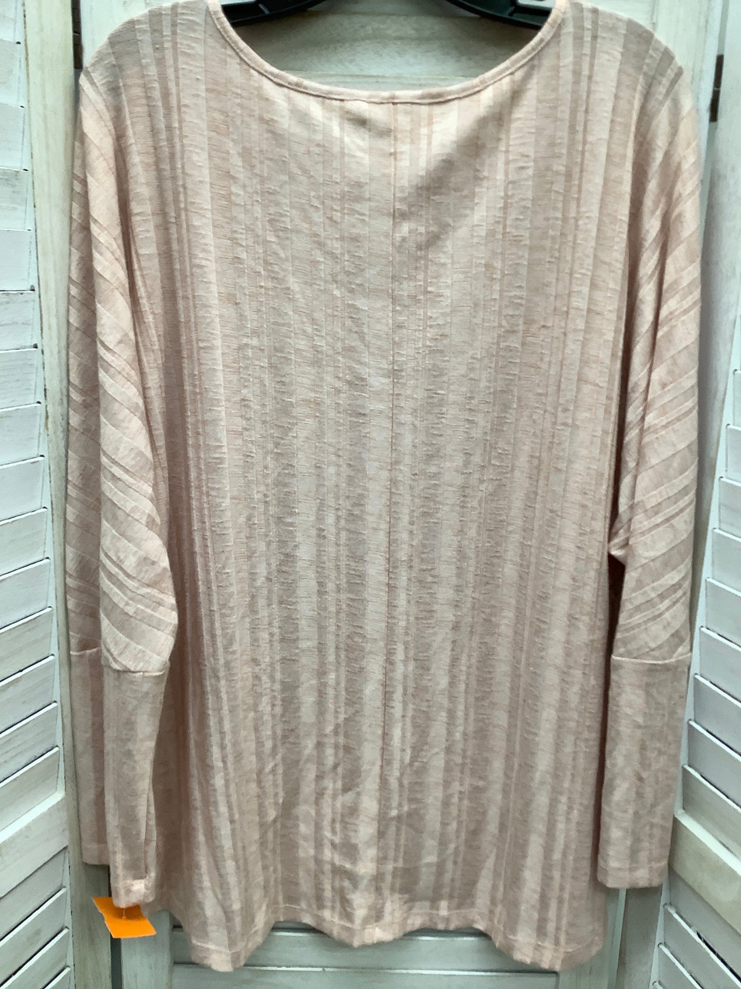 Light Pink Top Long Sleeve New Directions, Size L