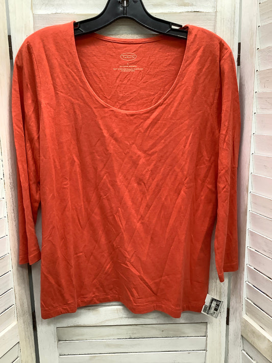 Coral Top 3/4 Sleeve Talbots, Size Large
