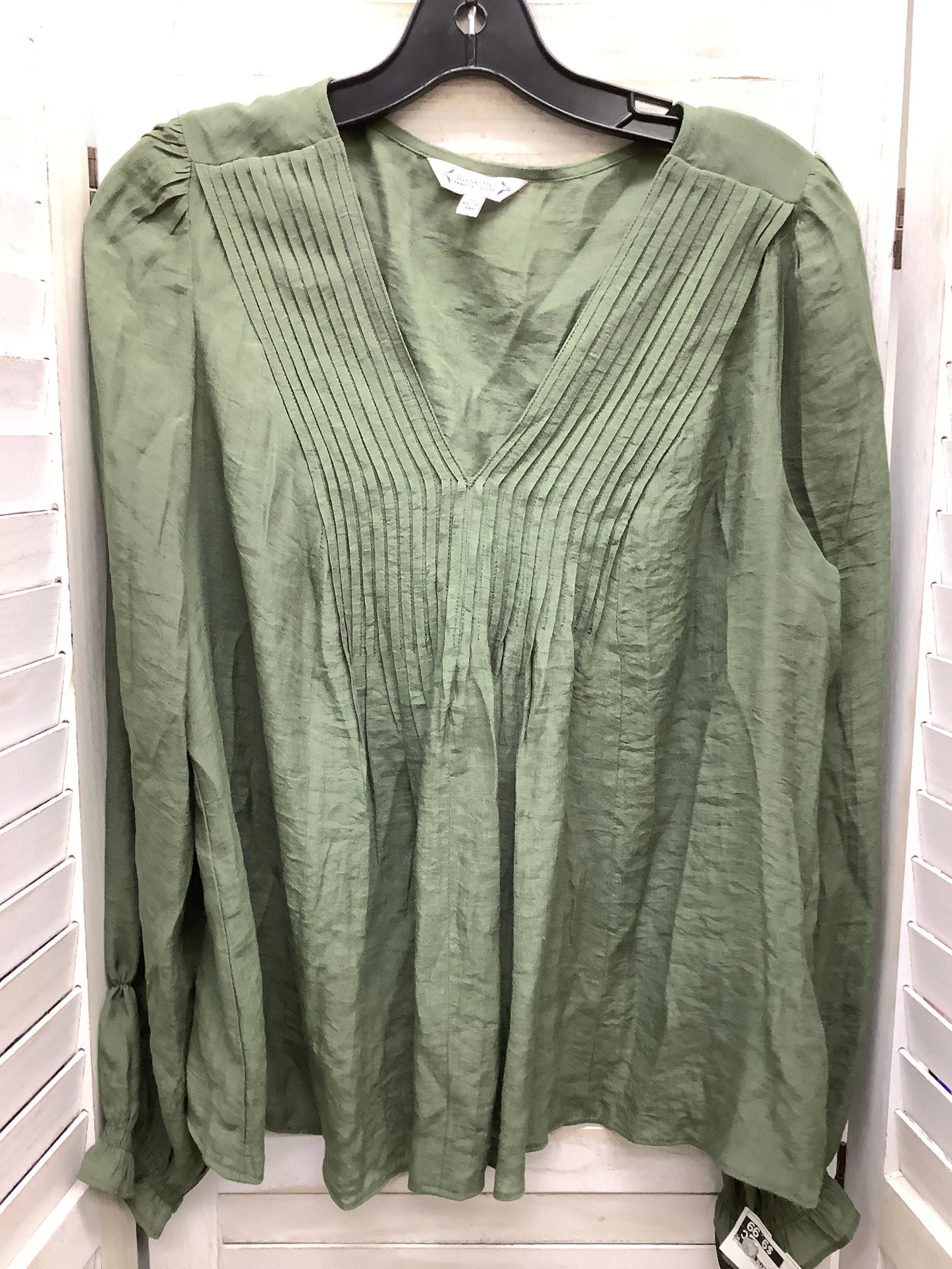 Green Top Long Sleeve Nanette By Nanette Lepore, Size M