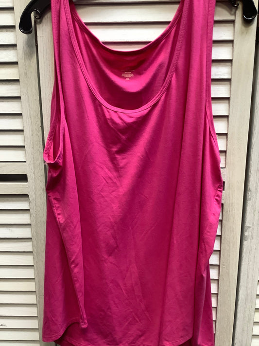 Pink Top Sleeveless Just Be, Size 3x