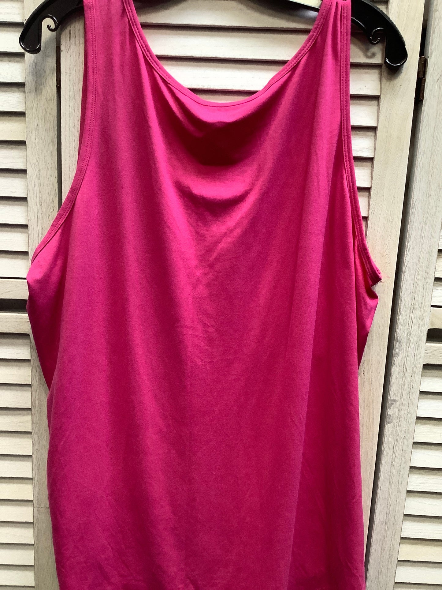 Pink Top Sleeveless Just Be, Size 3x