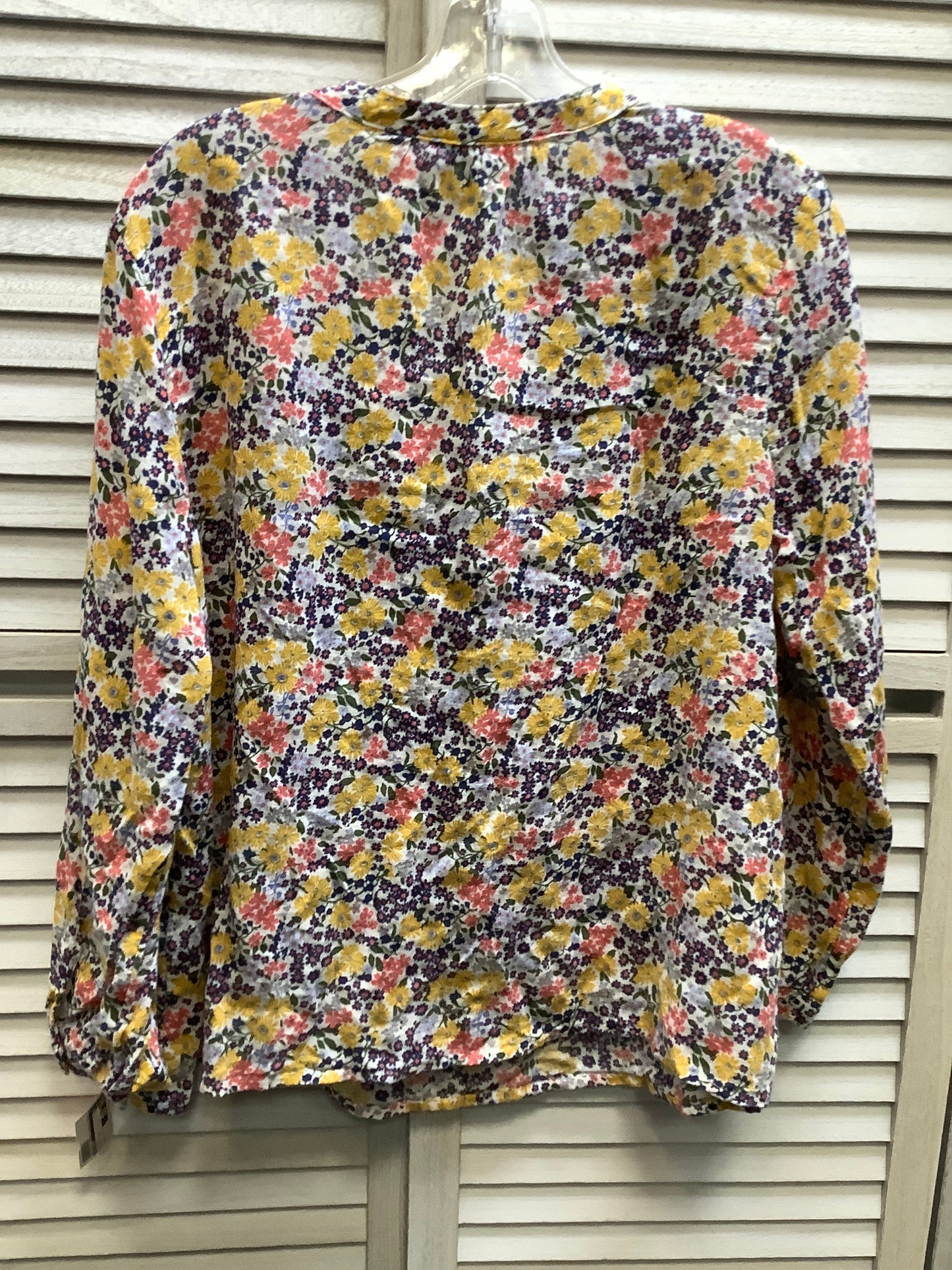 Floral Print Top Long Sleeve Old Navy, Size L