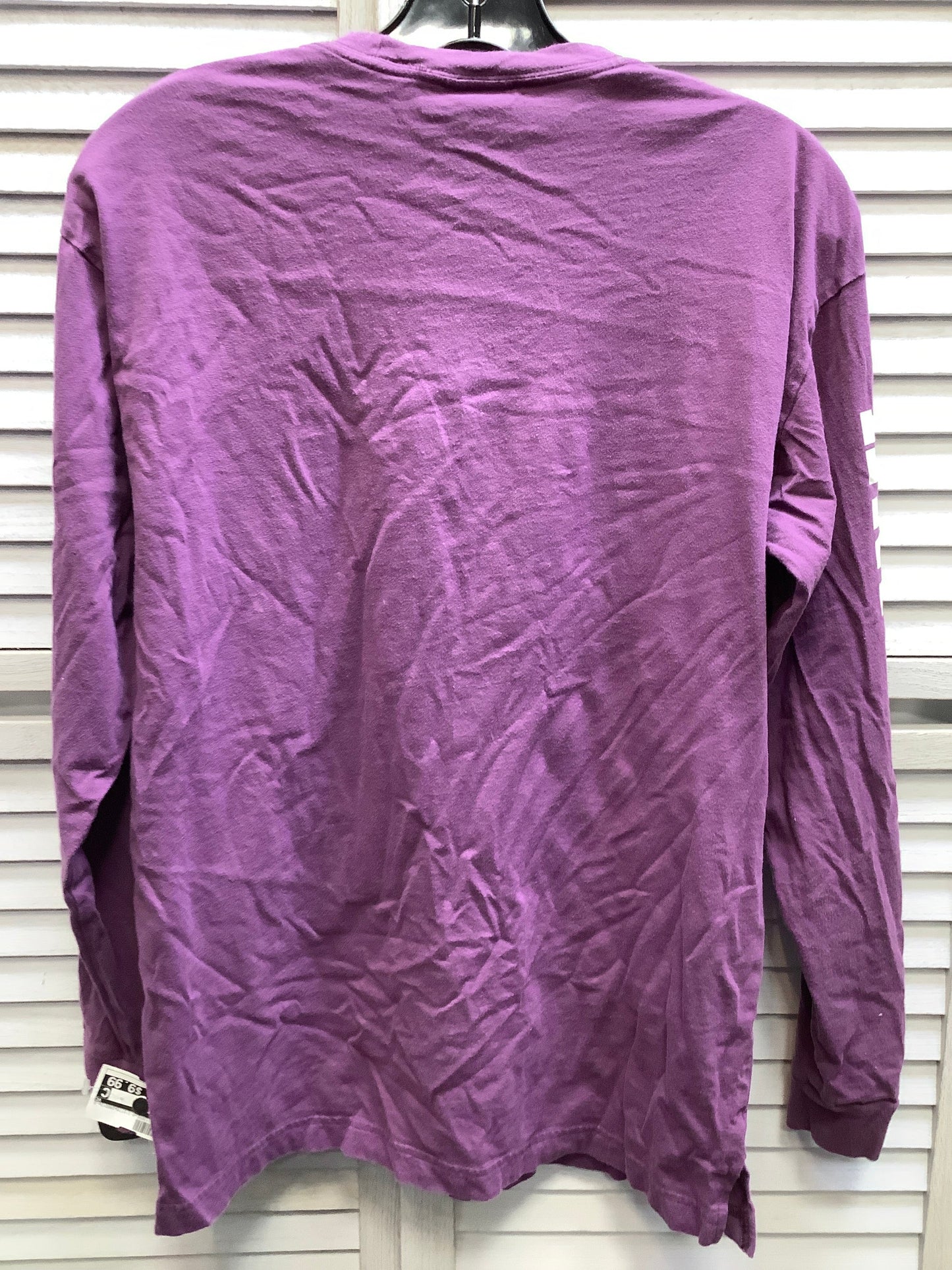 Purple Top Long Sleeve Pink, Size S