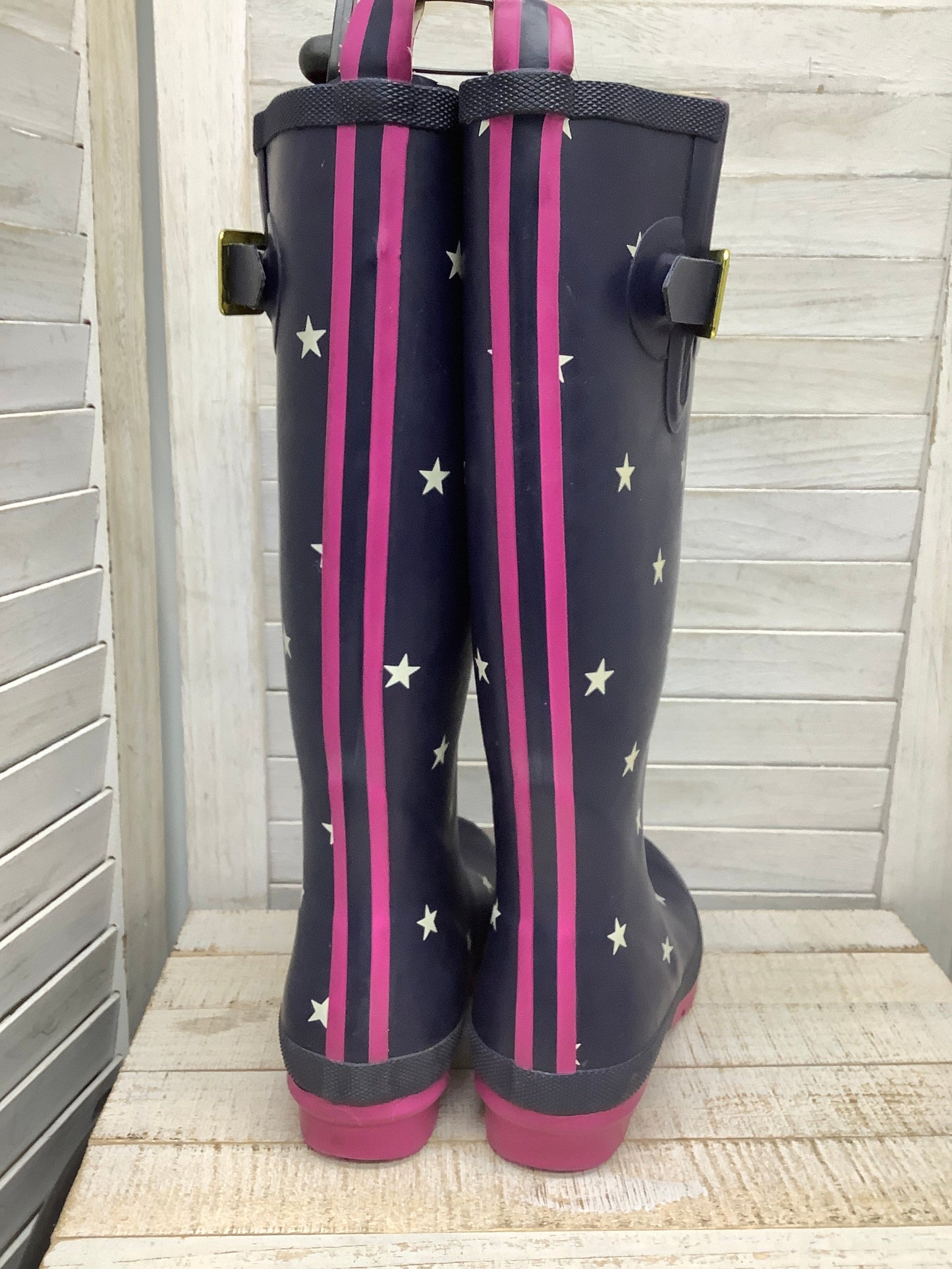 Navy Boots Rain Joules, Size 6