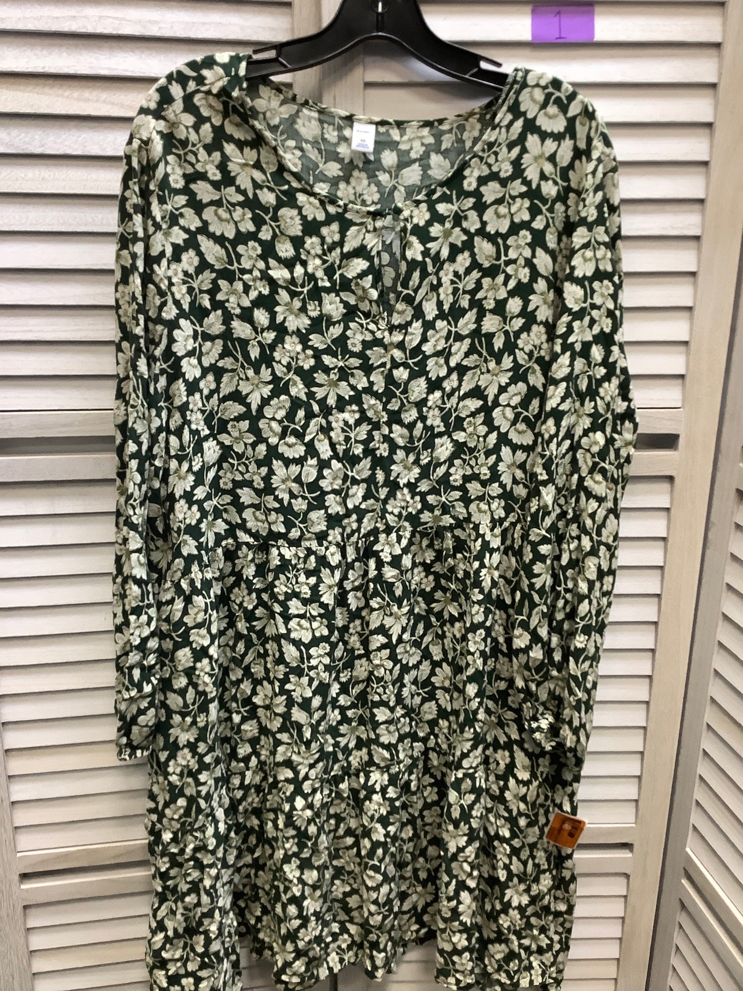 Floral Print Dress Casual Short Old Navy, Size 2x