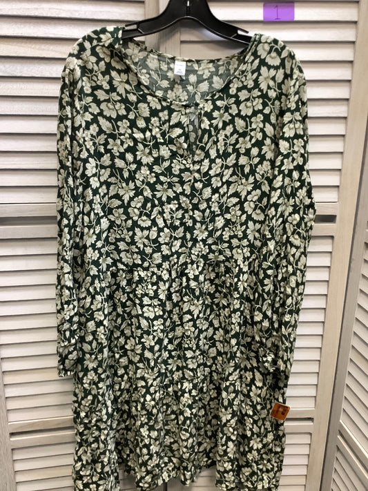 Floral Print Dress Casual Short Old Navy, Size 2x