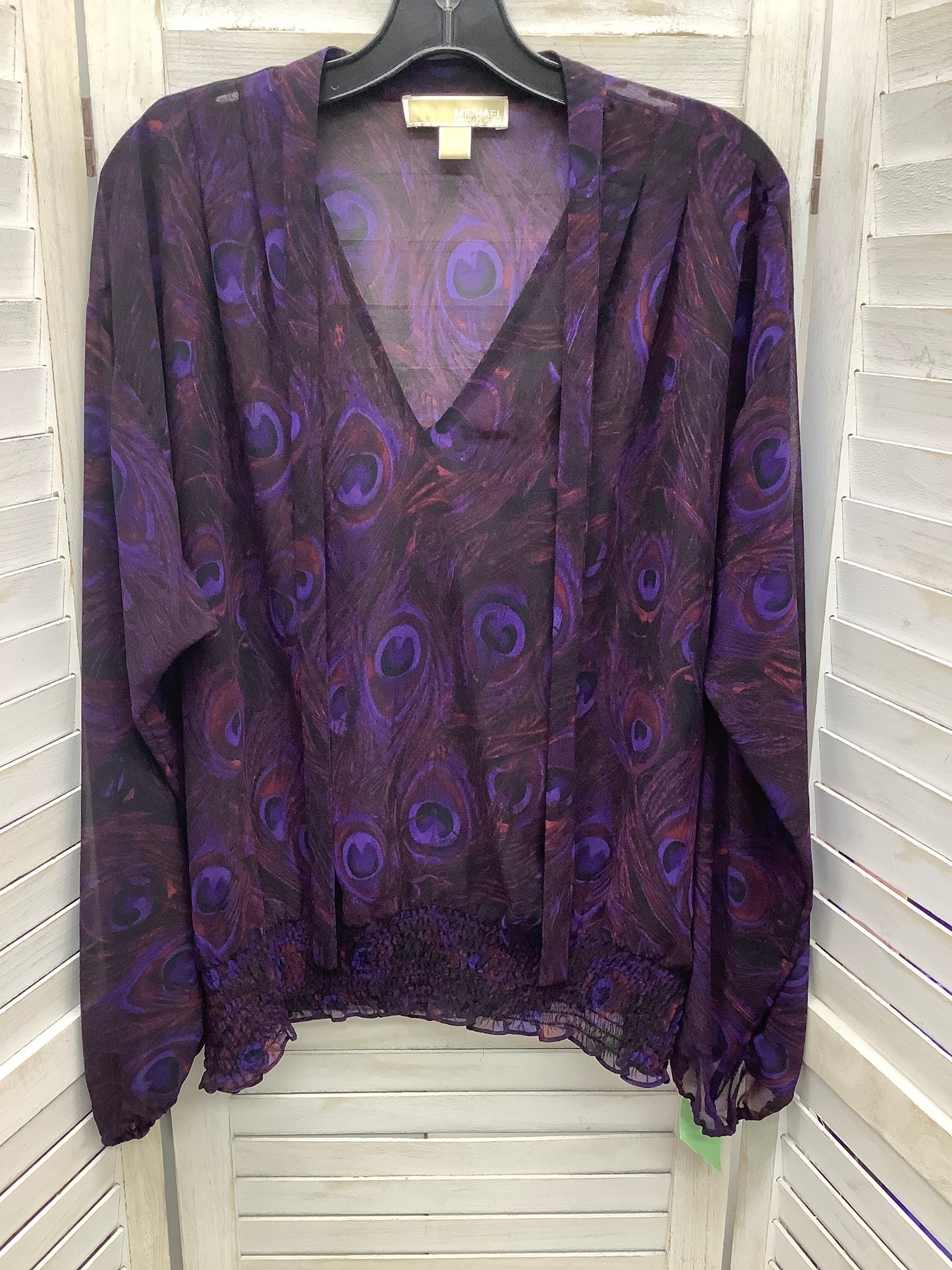 Multi-colored Top Long Sleeve Michael Kors, Size Xl