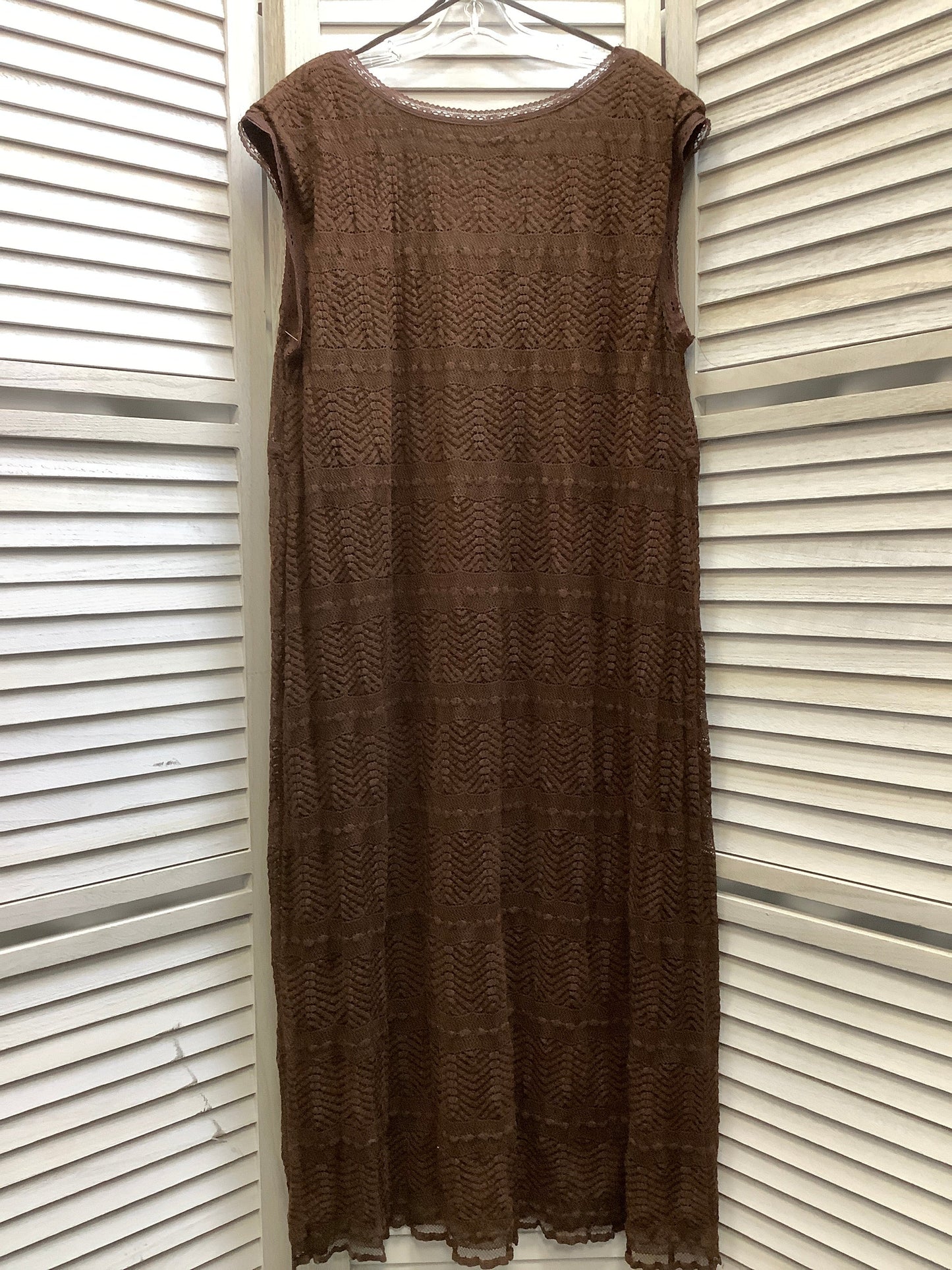 Brown Dress Casual Midi Dressbarn, Size 24