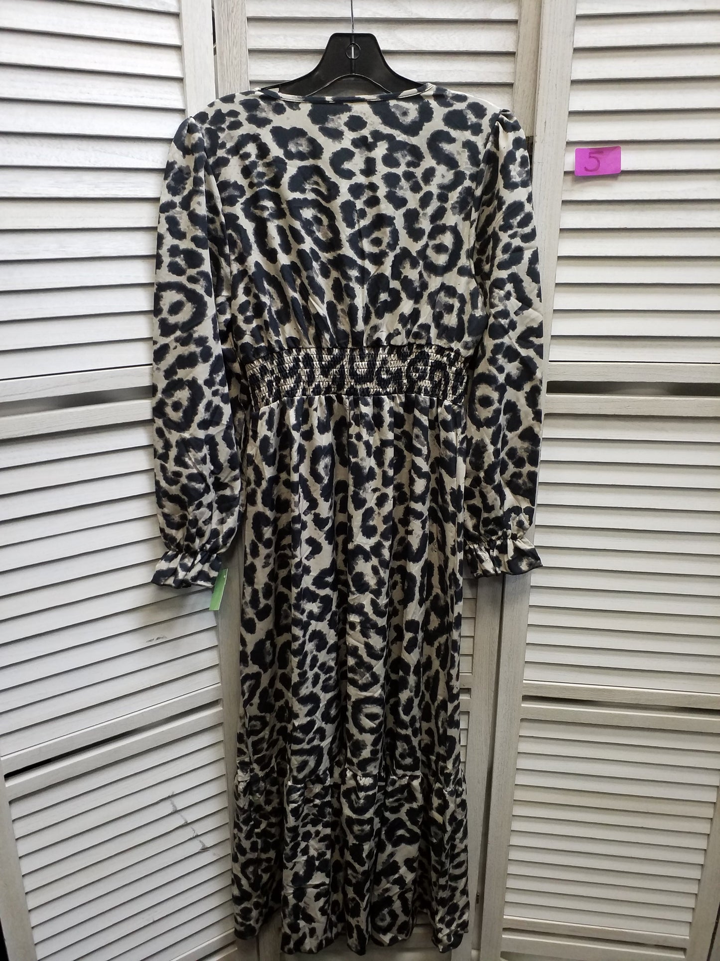 Animal Print Dress Casual Maxi Clothes Mentor, Size M