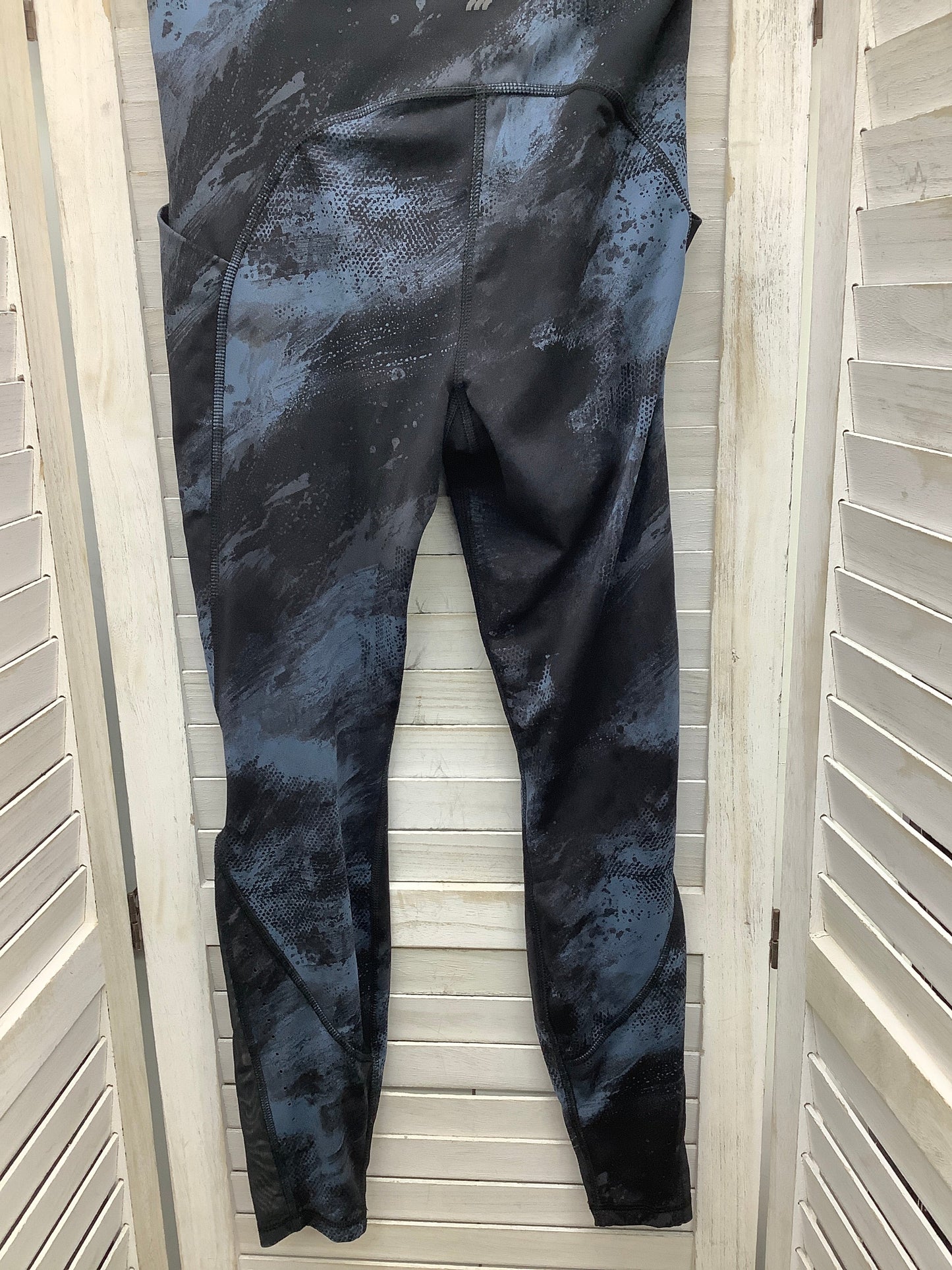 Athletic Leggings By All In Motion In Black & Blue, Size: S