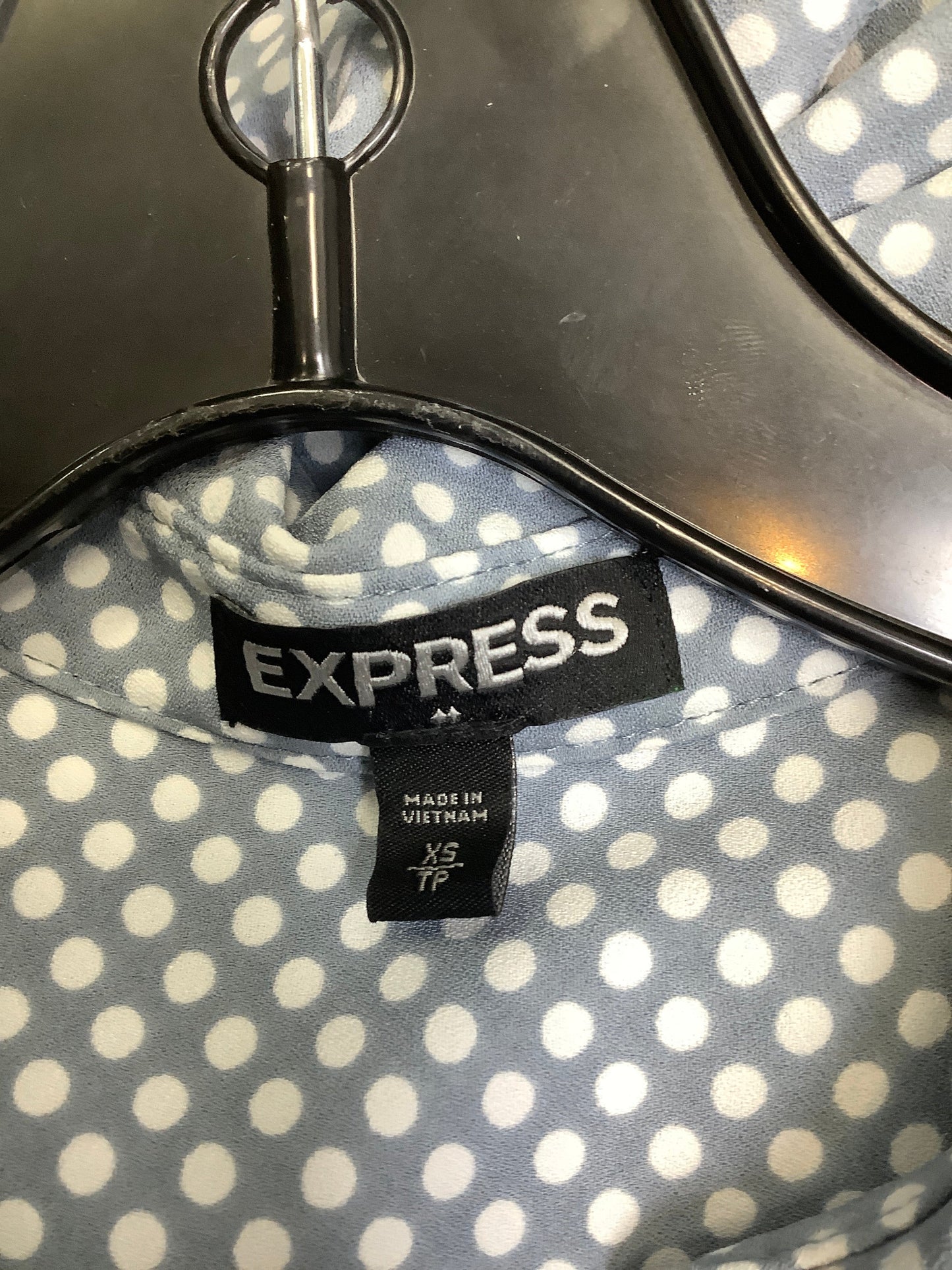 Polkadot Pattern Dress Casual Short Express, Size Xs