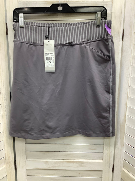 Grey Athletic Skort Adidas, Size Xl