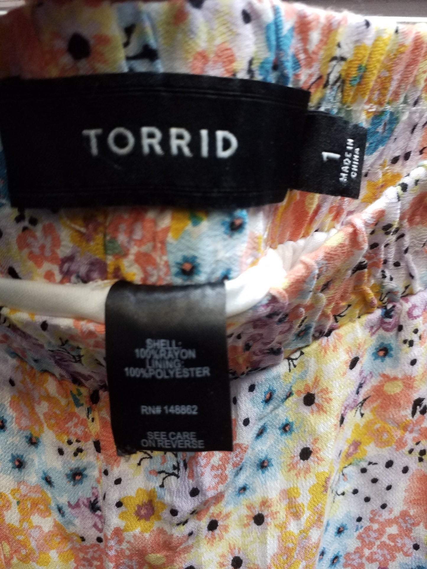 Floral Print Shorts Torrid, Size 1x