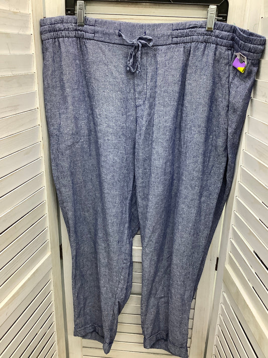 Pants Linen By Old Navy In Blue, Size: Xl