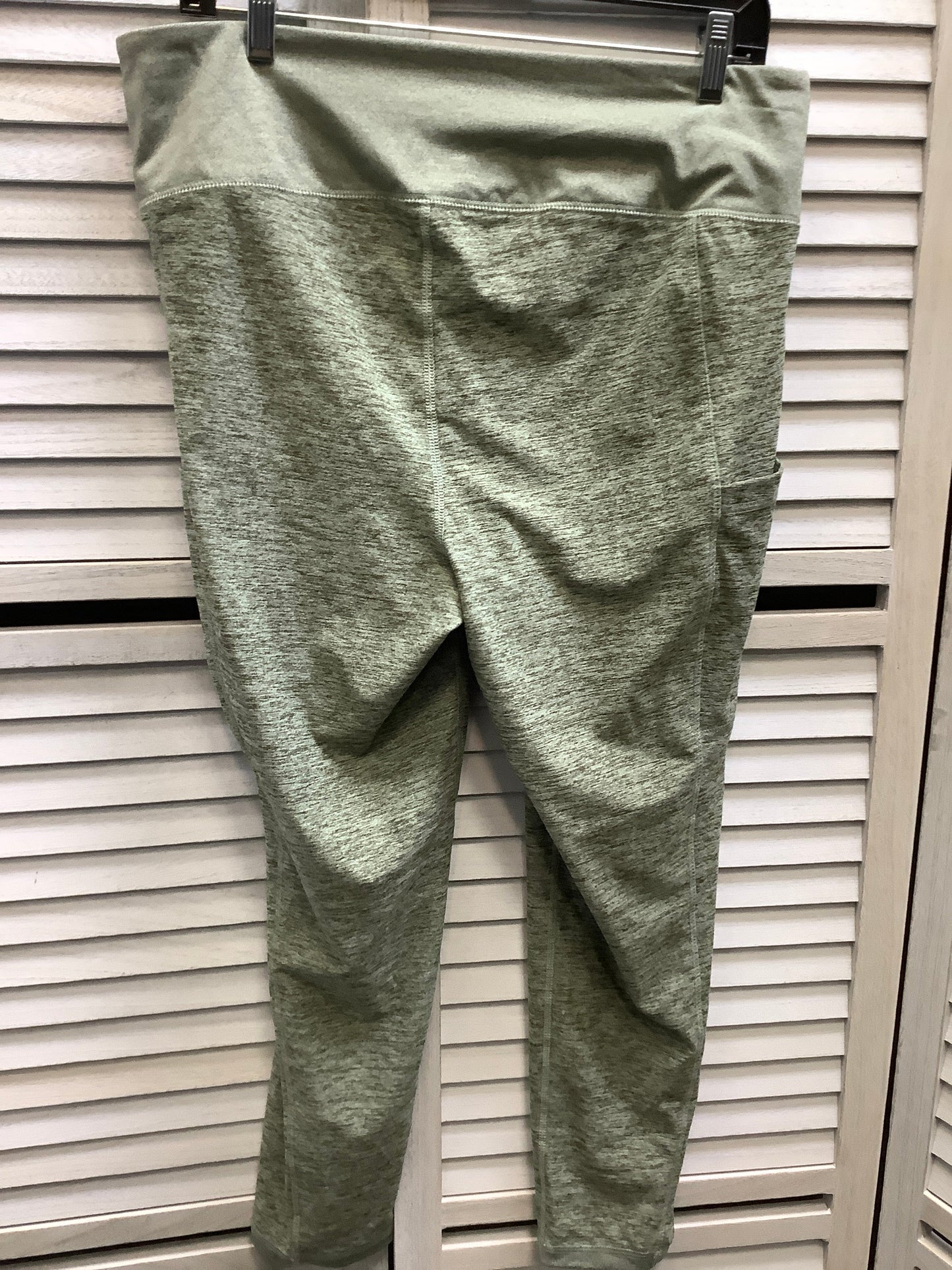 Athletic Leggings By Sonoma In Green, Size: L