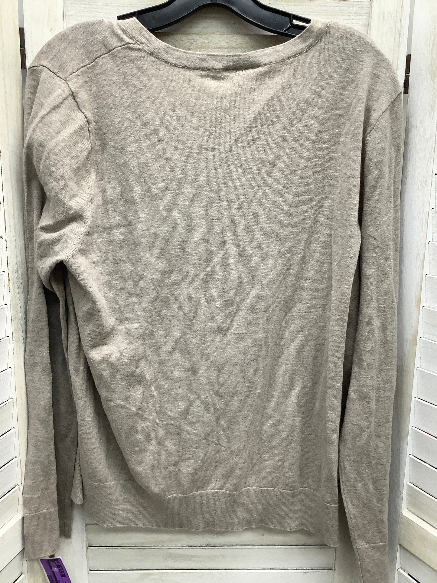 Taupe Cardigan Loft, Size Xl