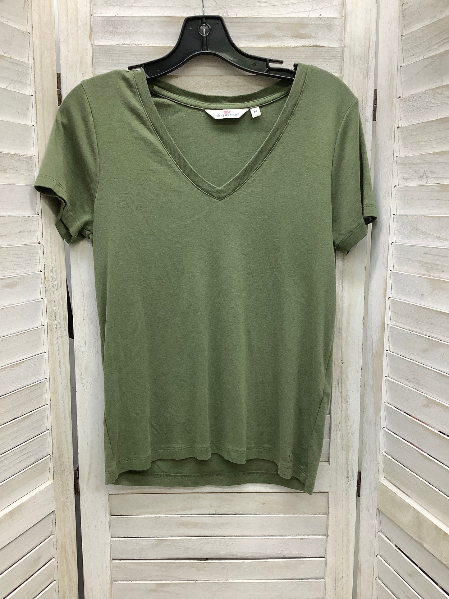 Green Top Short Sleeve Basic Vineyard Vines, Size M