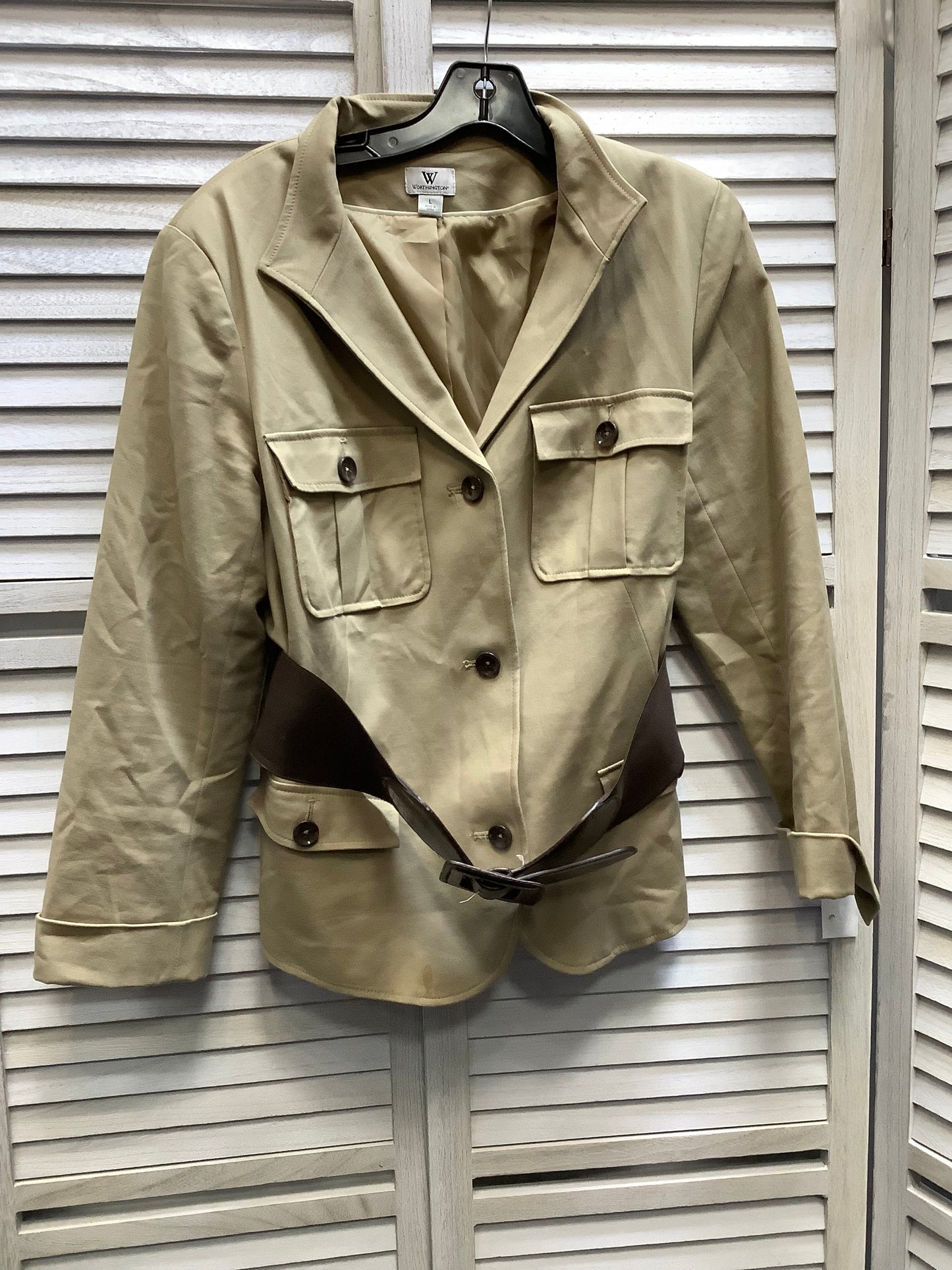 Tan Blazer Worthington, Size L