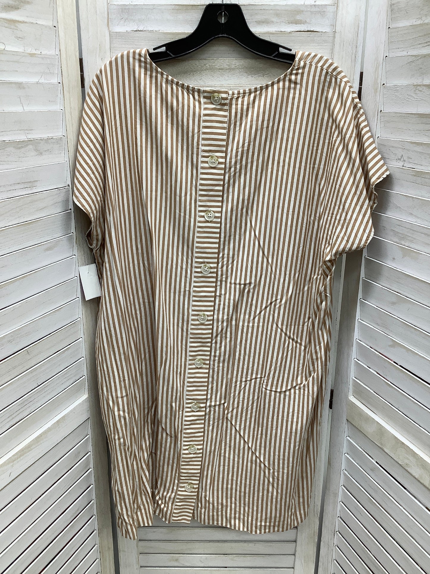 Striped Pattern Dress Casual Short Madewell, Size 2x