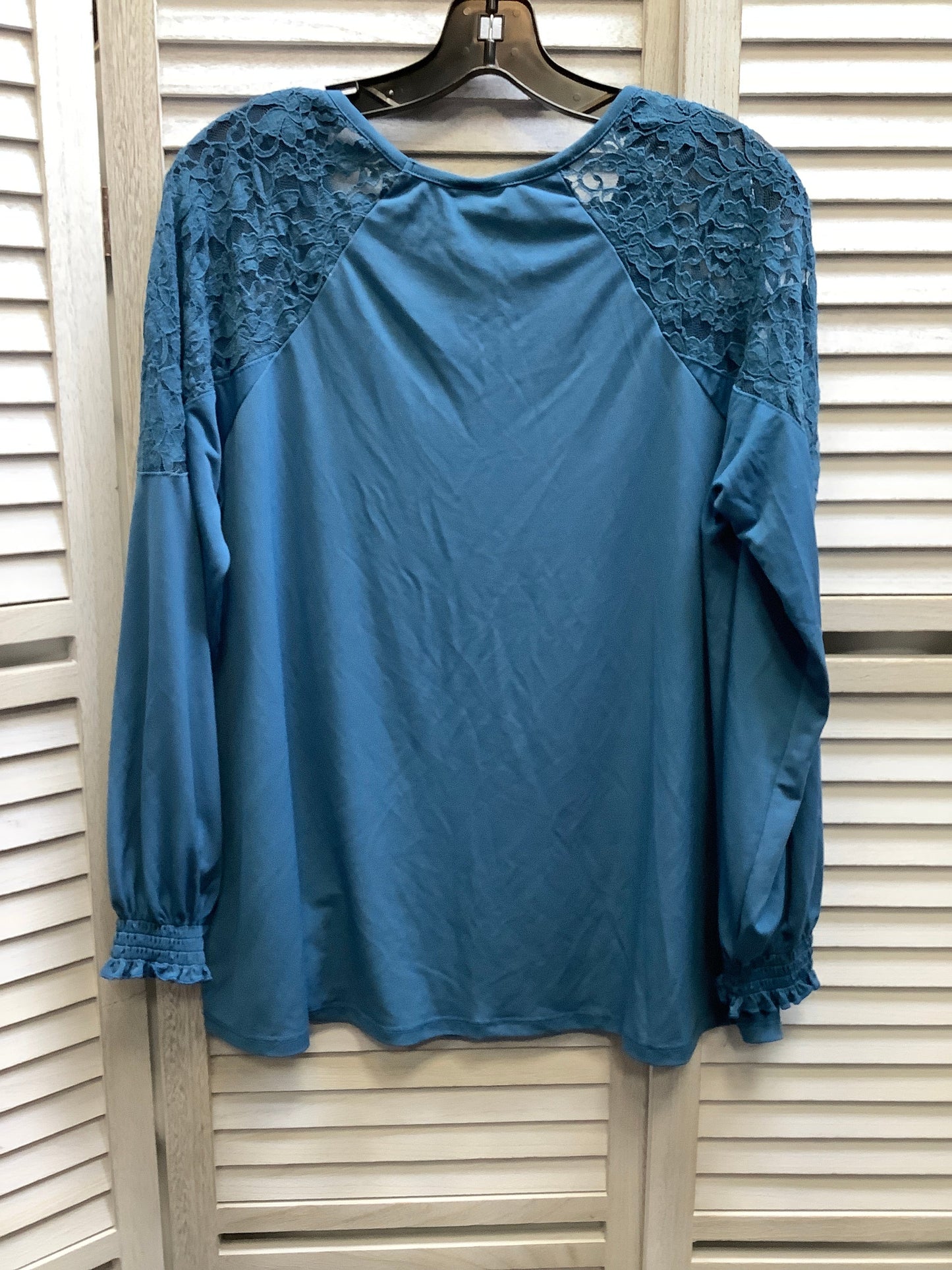 Blue Top Long Sleeve Torrid, Size L