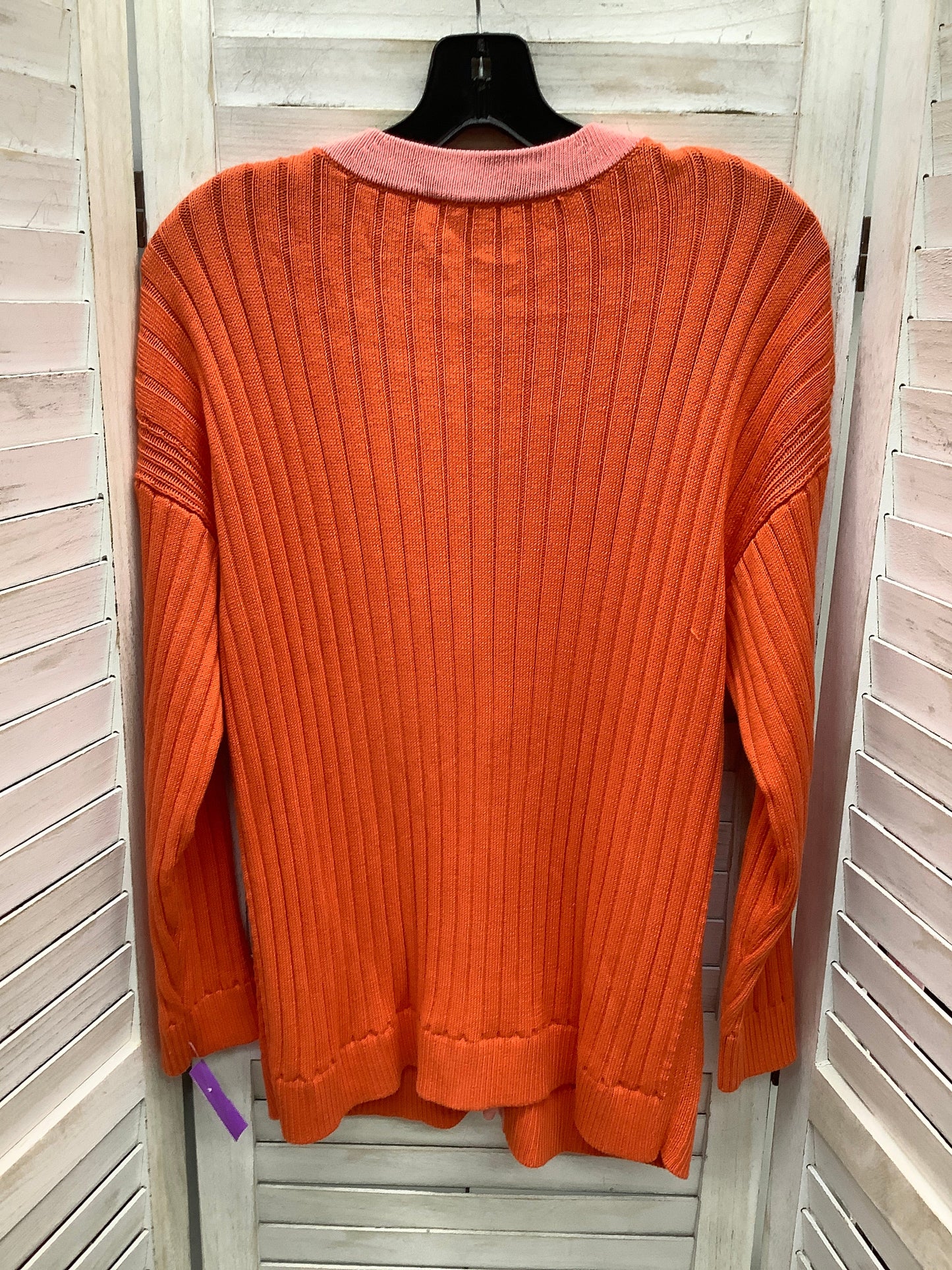 Orange Cardigan Talbots, Size 1x