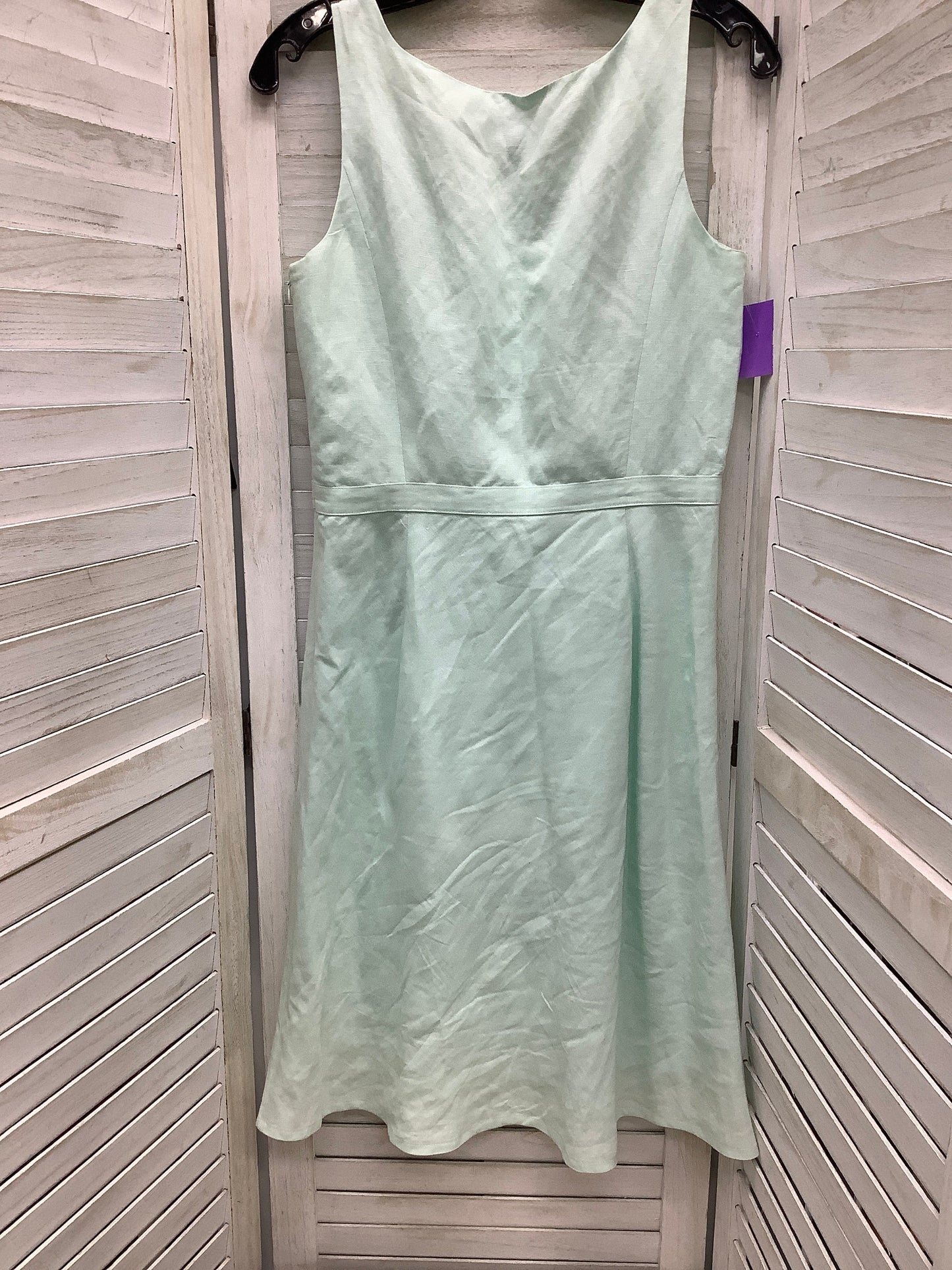 Green Dress Casual Midi Ann Taylor, Size 8