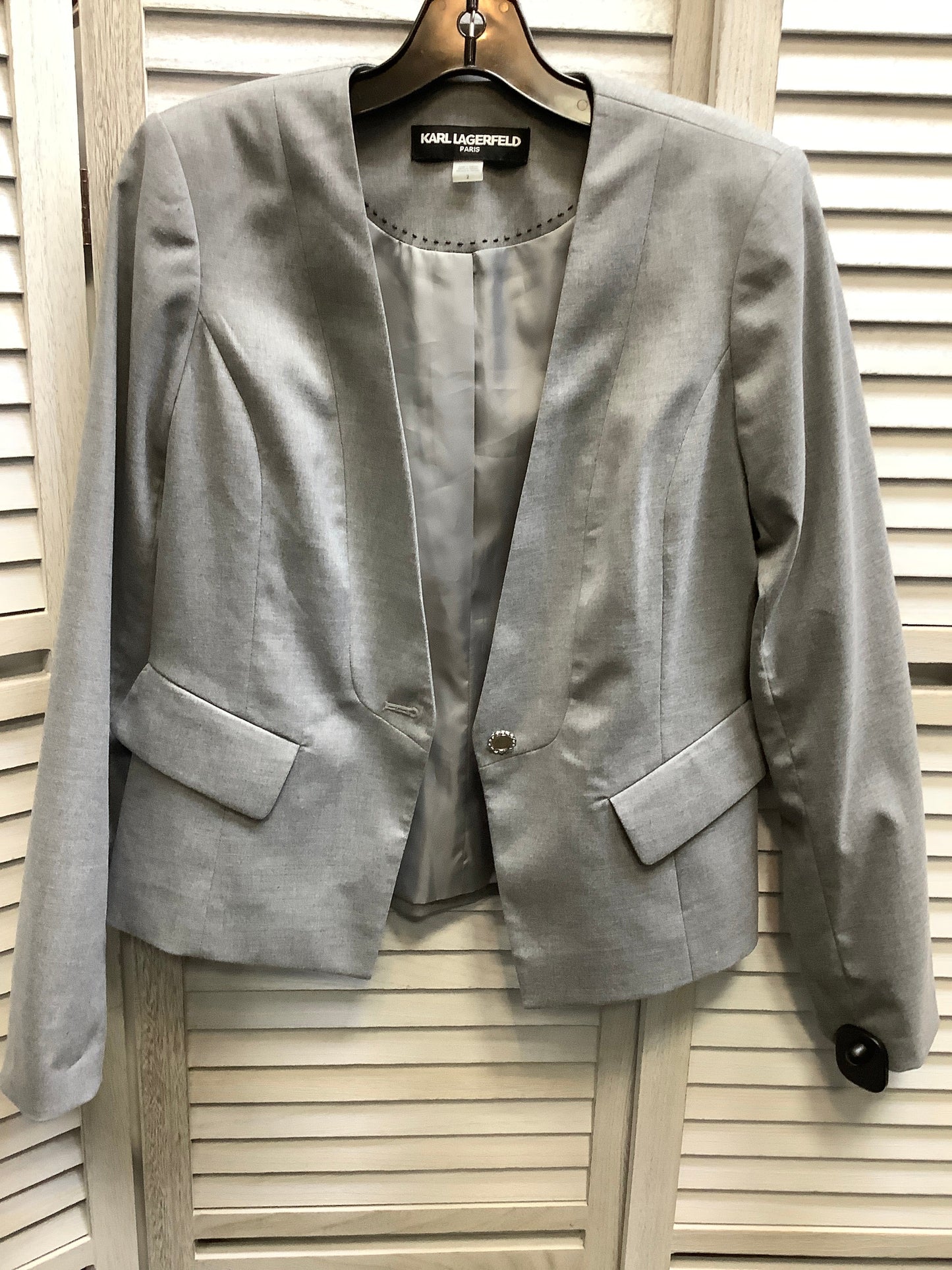 Grey Blazer Karl Lagerfeld, Size 2