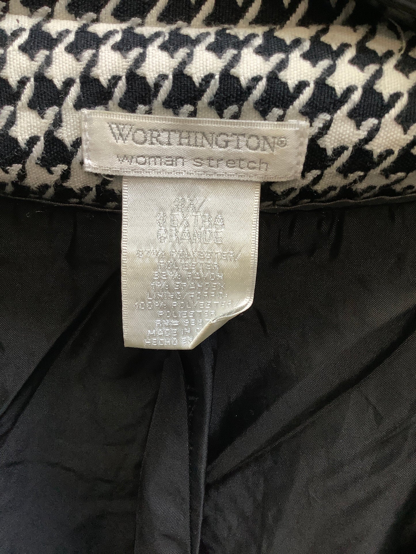 Black & White Blazer Worthington, Size 3x