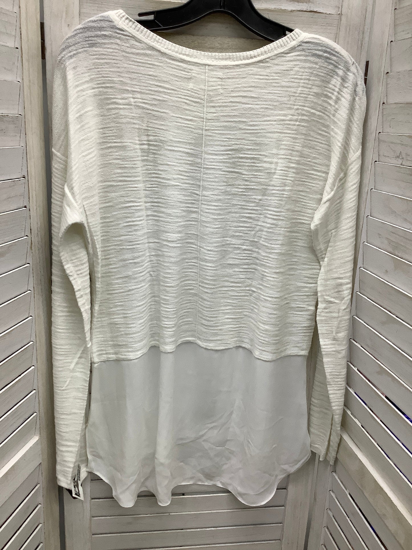 White Top Long Sleeve Lou And Grey, Size S