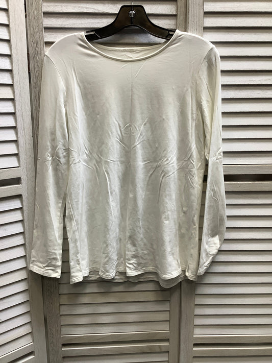 White Top Long Sleeve J. Jill, Size S