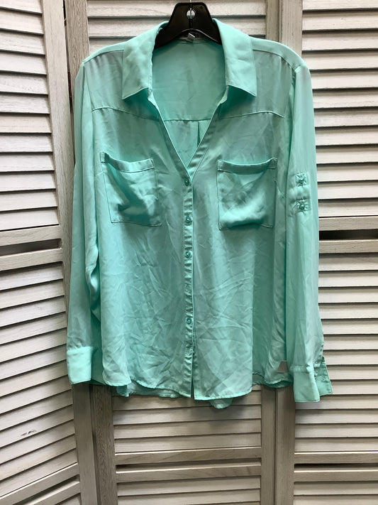 Blue Top Long Sleeve Express, Size L