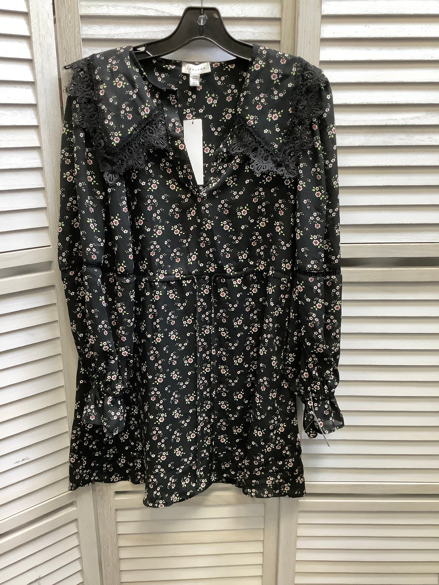 Floral Print Dress Casual Short Top Shop, Size 4