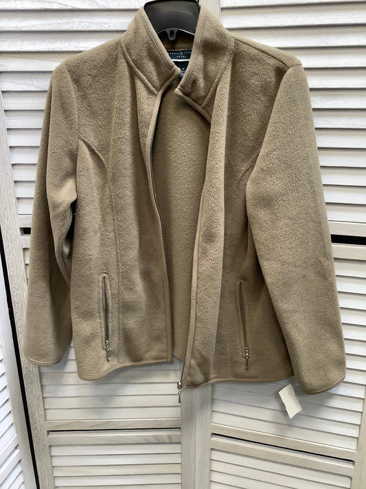 Brown Jacket Fleece Karen Scott, Size M