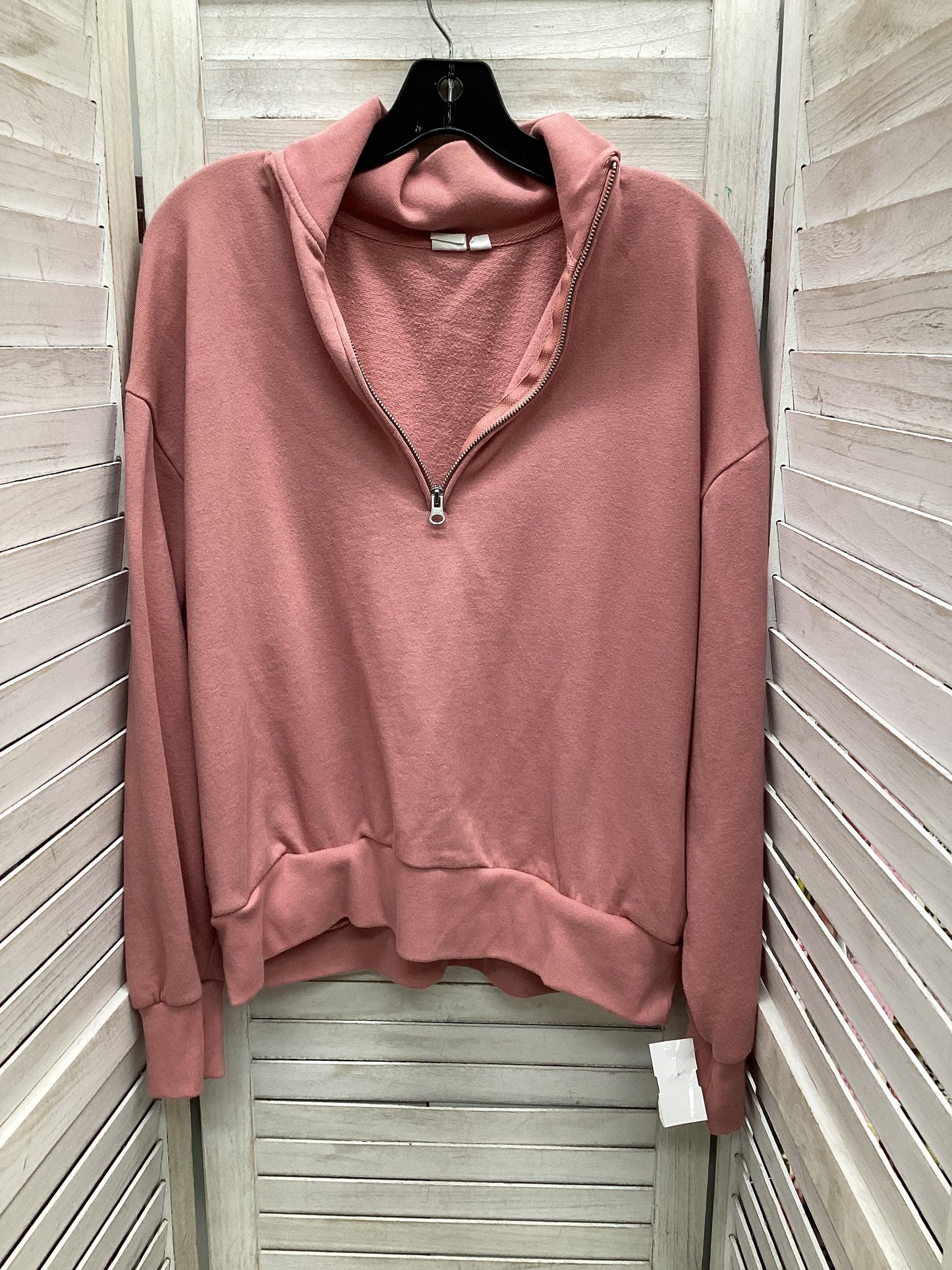 Sweatshirt Collar By Gap In Pink, Size: L