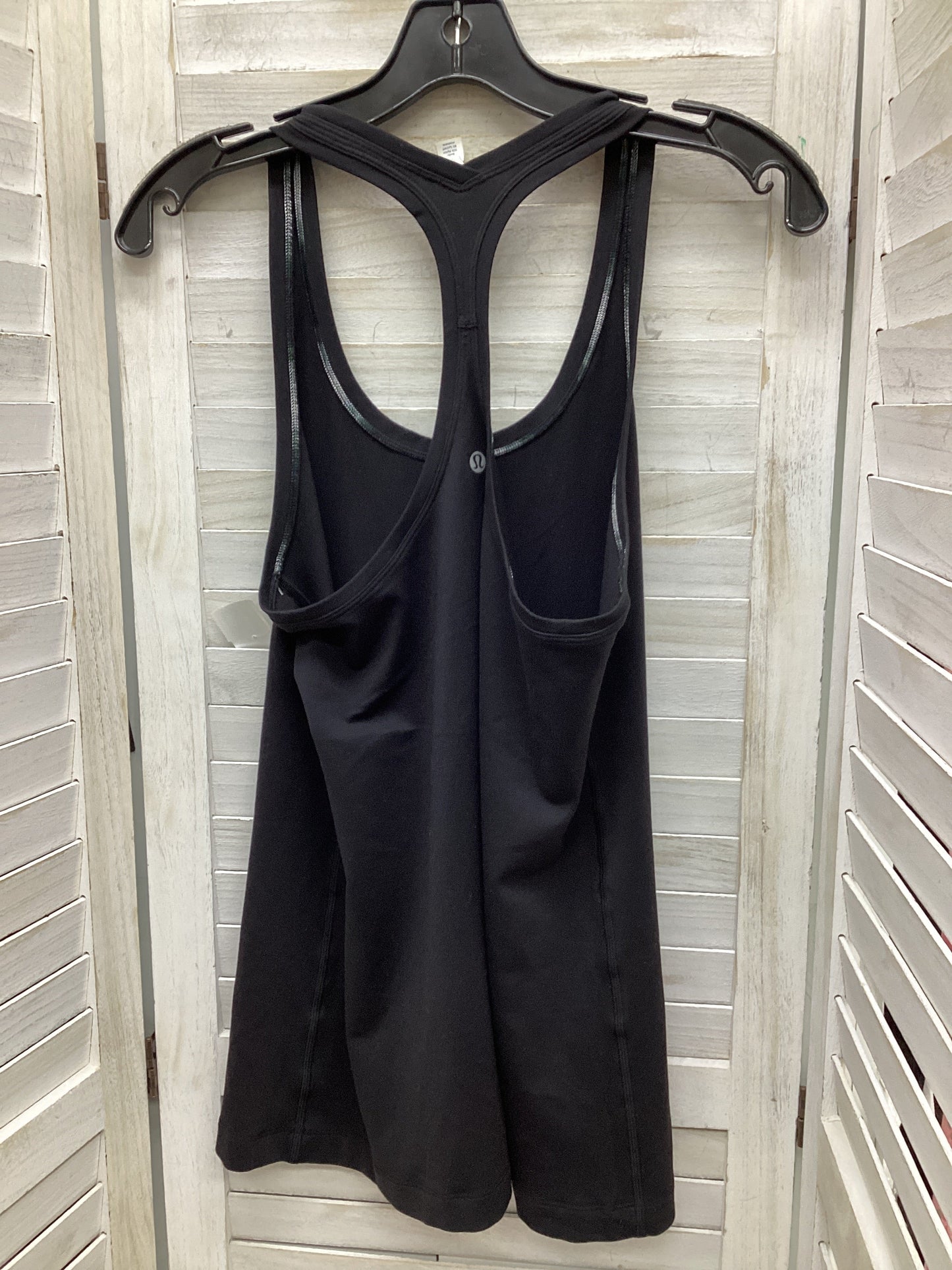 Athletic Tank Top By Lululemon In Black, Size: 10