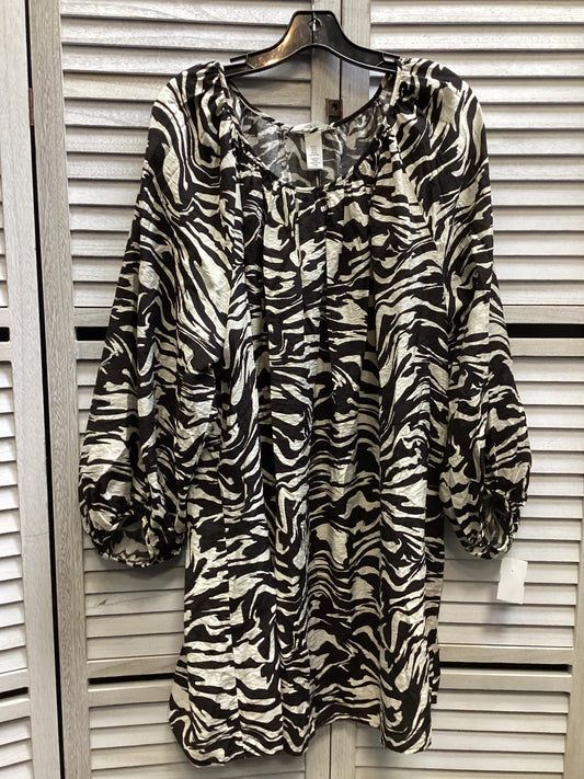 Dress Casual Short By H&m In Animal Print, Size: Xl