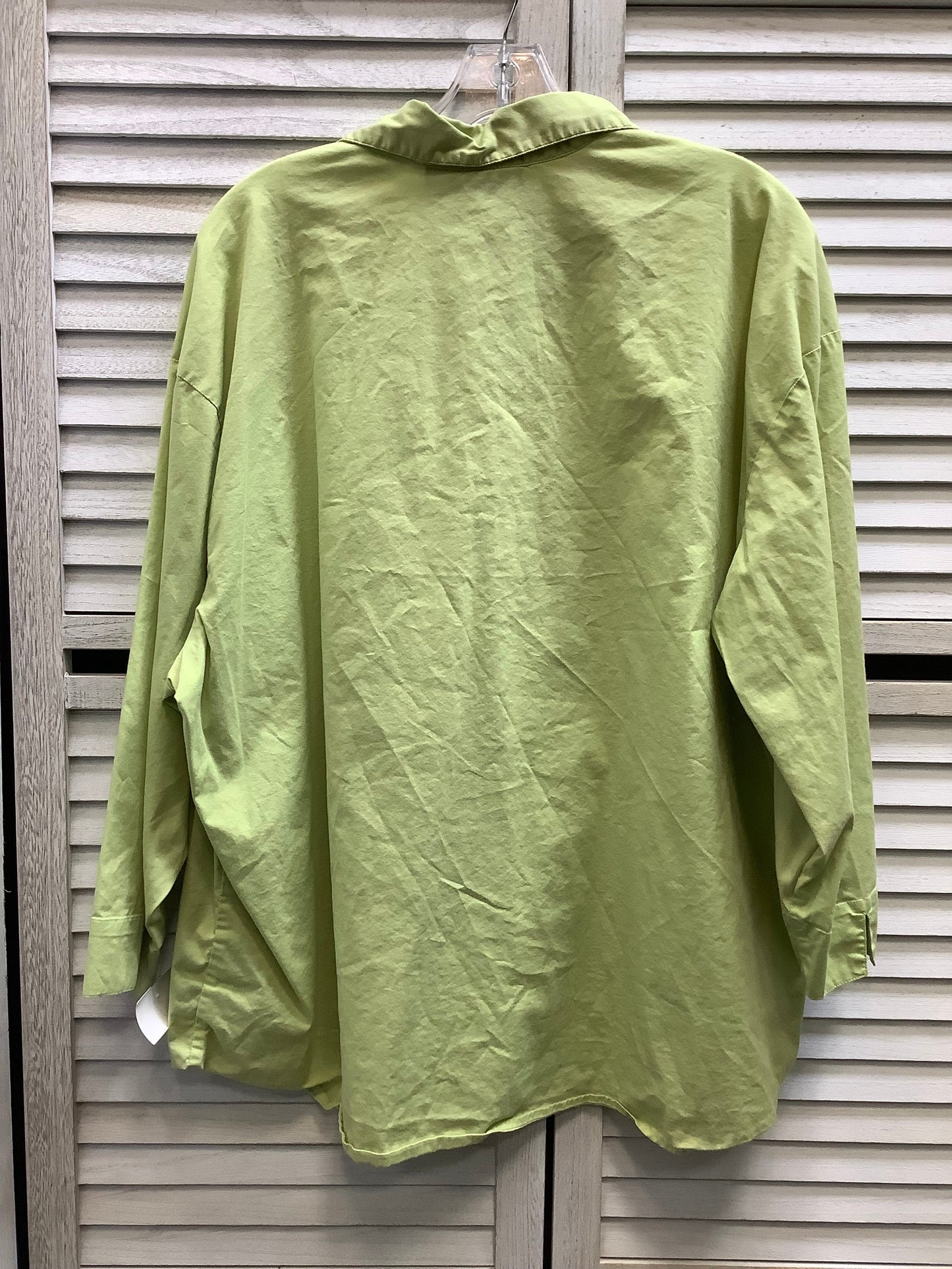 Top Long Sleeve By Sonoma In Green, Size: Xl