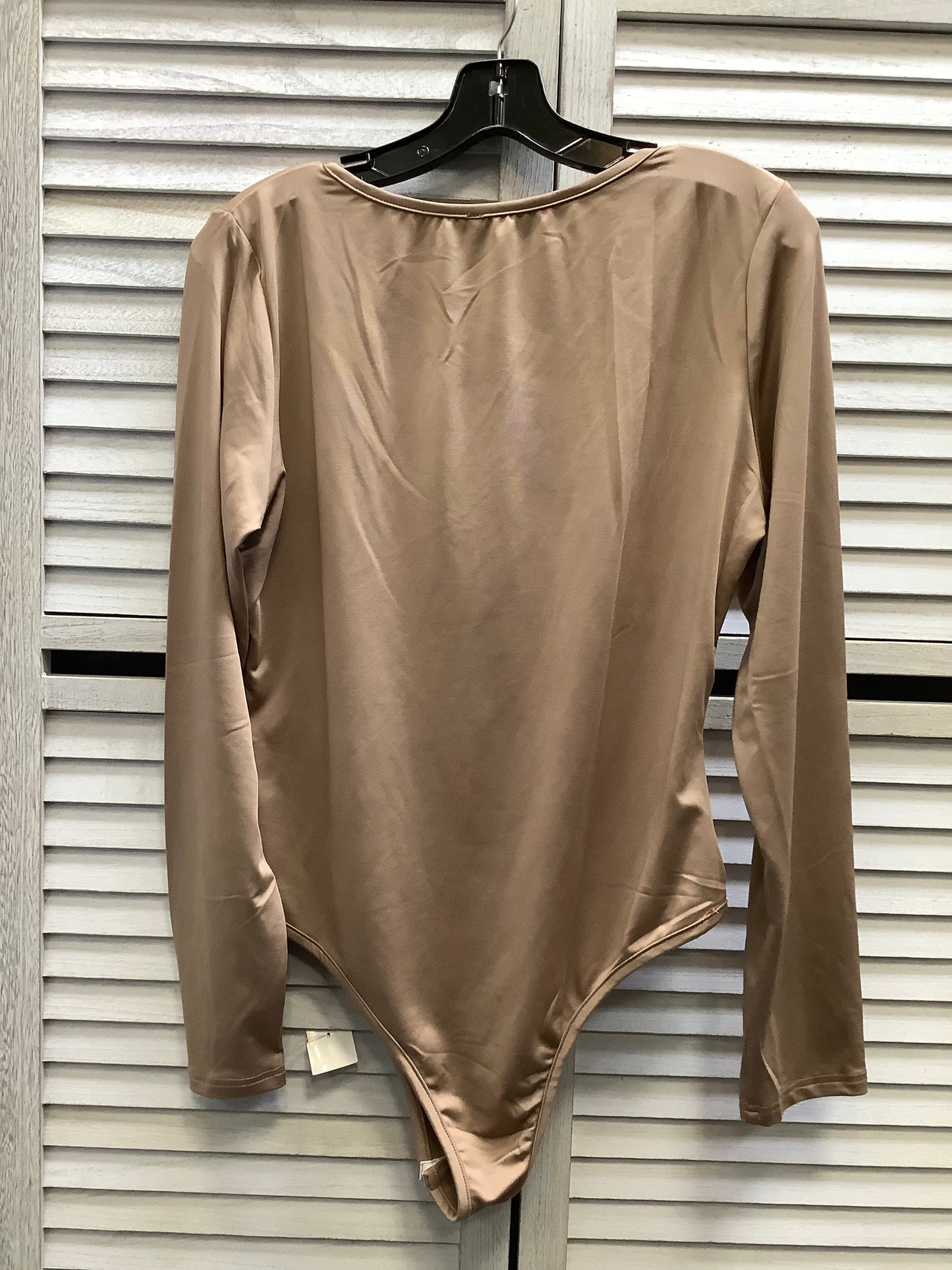 Bodysuit By Clothes Mentor In Tan, Size: Xl