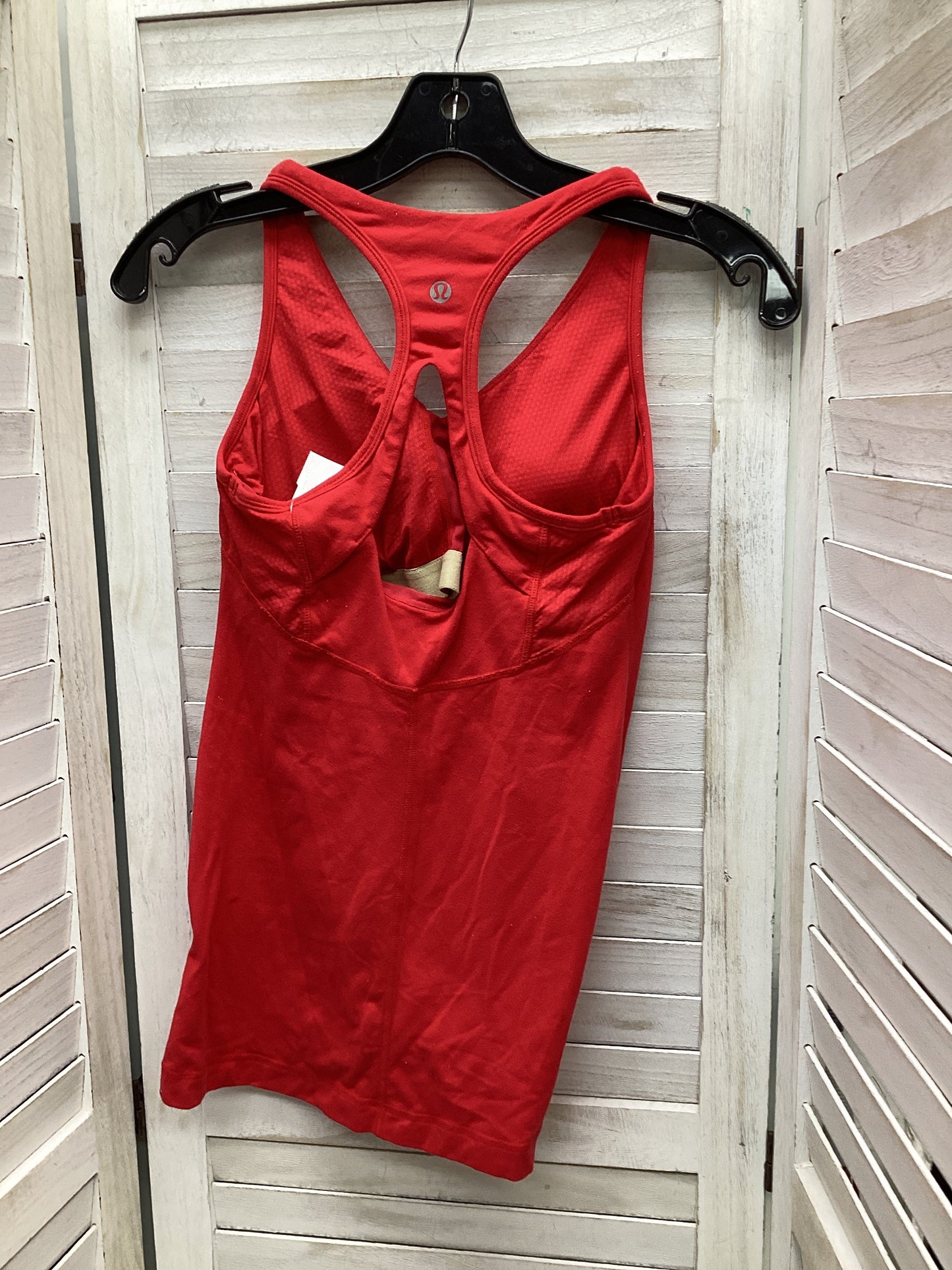 Athletic Tank Top By Lululemon In Red, Size: S