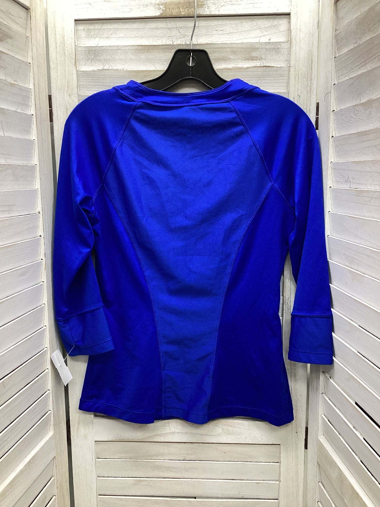 Athletic Top Long Sleeve Crewneck By Nike In Blue, Size: M