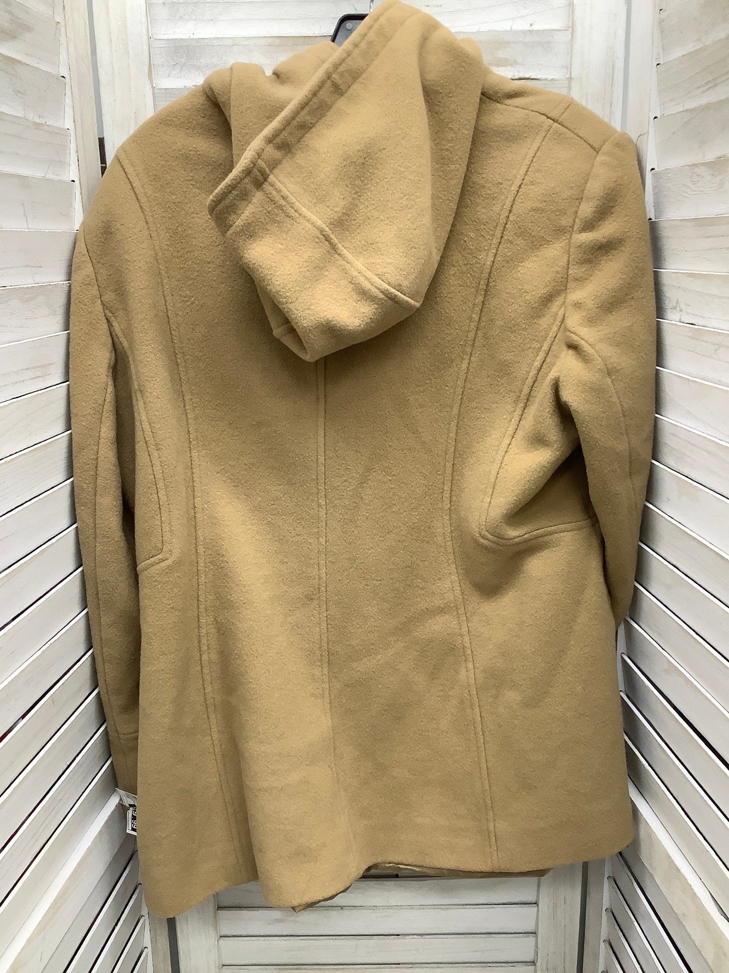 Coat Peacoat By Anne Klein In Tan, Size: Xl