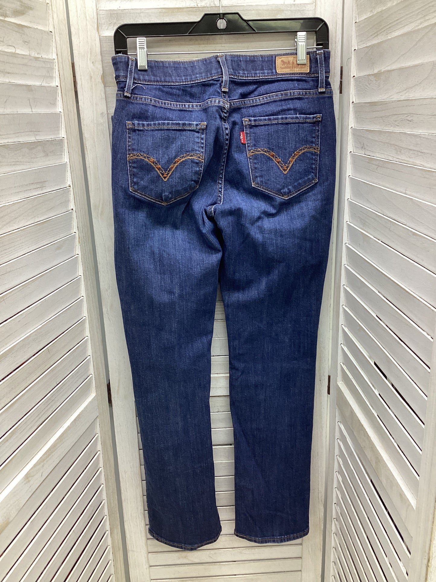 Jeans Skinny By Levis In Blue Denim, Size: 4